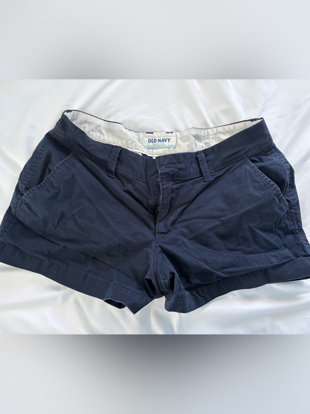 Old Navy Women's Navy Chino Bermuda Shorts